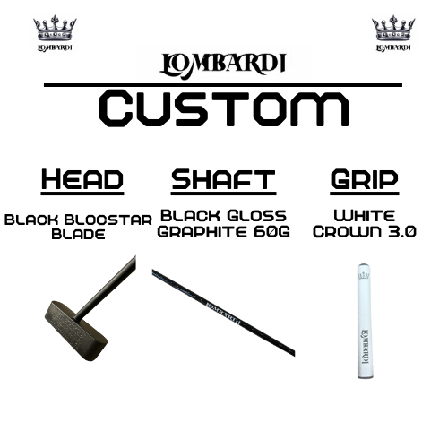 Lombardi Golf Custom Black Blocstar Blade Golf Putter