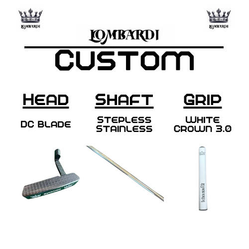 Lombardi Golf Custom Silver DC Blade Golf Putter
