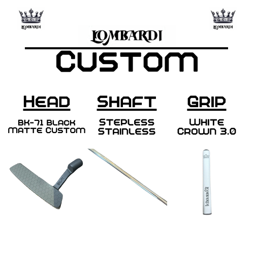 Lombardi Golf Custom Black Matte BK-71 Blade Golf Putter