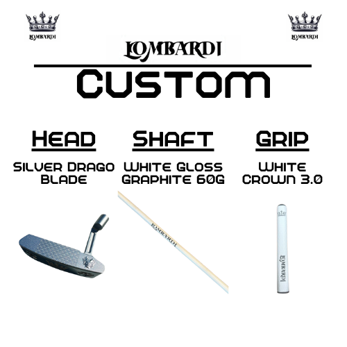 Lombardi Golf Custom Silver Drago Blade Golf Putter