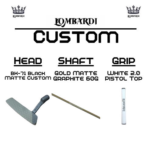 Lombardi Golf Custom Black Matte BK-71 Blade Golf Putter