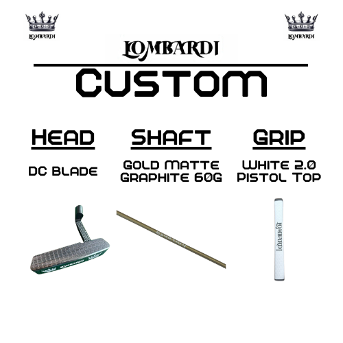 Lombardi Golf Custom Silver DC Blade Golf Putter