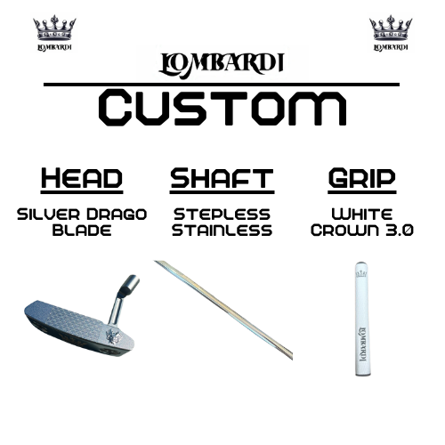 Lombardi Golf Custom Silver Drago Blade Golf Putter