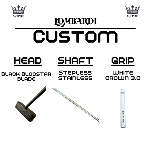 Lombardi Golf Custom Black Blocstar Blade Golf Putter