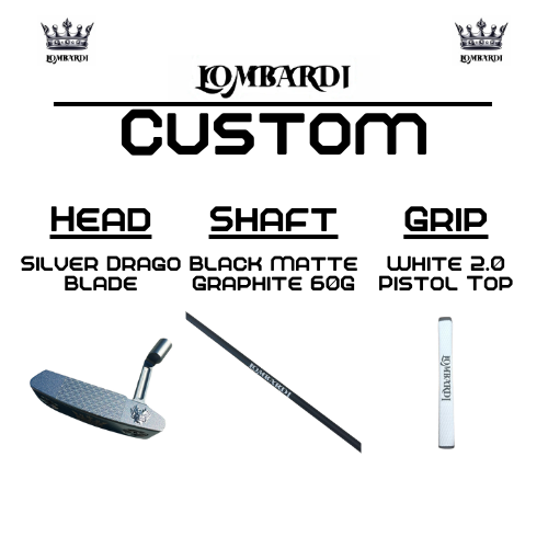 Lombardi Golf Custom Silver Drago Blade Golf Putter