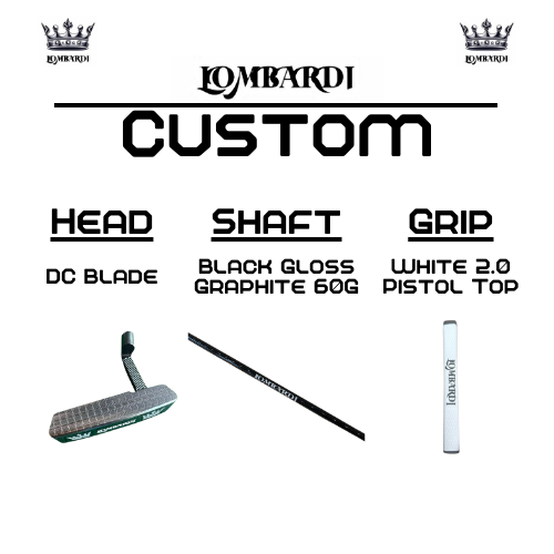 Lombardi Golf Custom Silver DC Blade Golf Putter