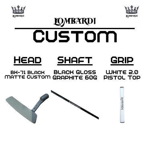 Lombardi Golf Custom Black Matte BK-71 Blade Golf Putter