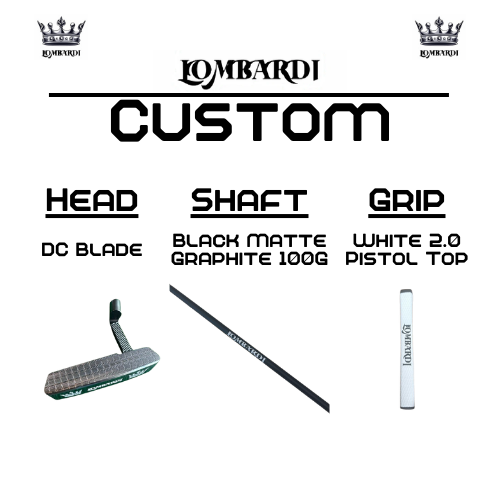 Lombardi Golf Custom Silver DC Blade Golf Putter