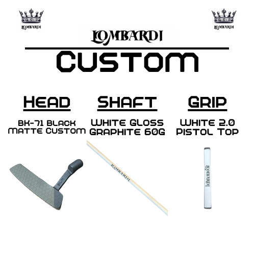 Lombardi Golf Custom Black Matte BK-71 Blade Golf Putter