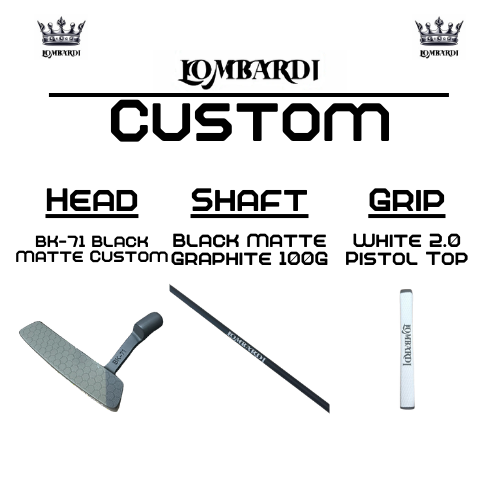 Lombardi Golf Custom Black Matte BK-71 Blade Golf Putter