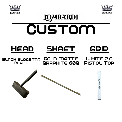 Lombardi Golf Custom Black Blocstar Blade Golf Putter