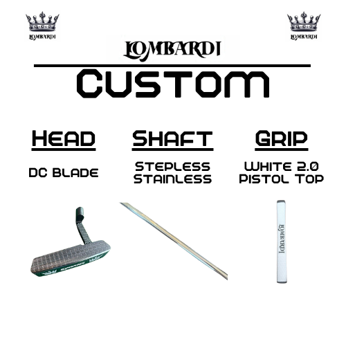 Lombardi Golf Custom Silver DC Blade Golf Putter