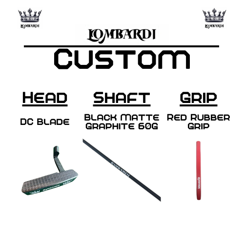 Lombardi Golf Custom Silver DC Blade Golf Putter