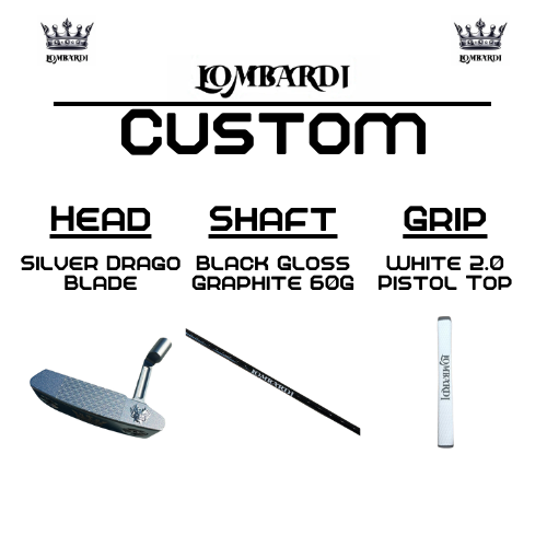 Lombardi Golf Custom Silver Drago Blade Golf Putter
