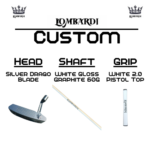 Lombardi Golf Custom Silver Drago Blade Golf Putter