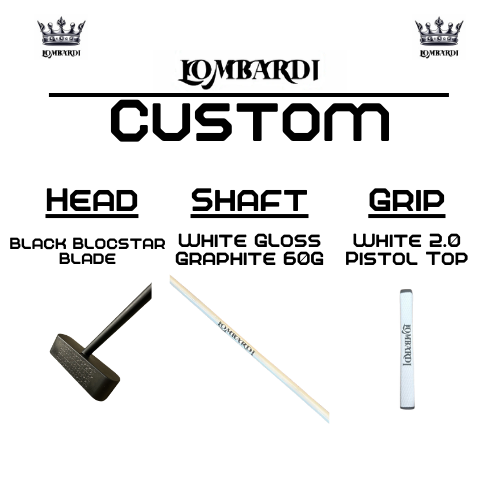 Lombardi Golf Custom Black Blocstar Blade Golf Putter
