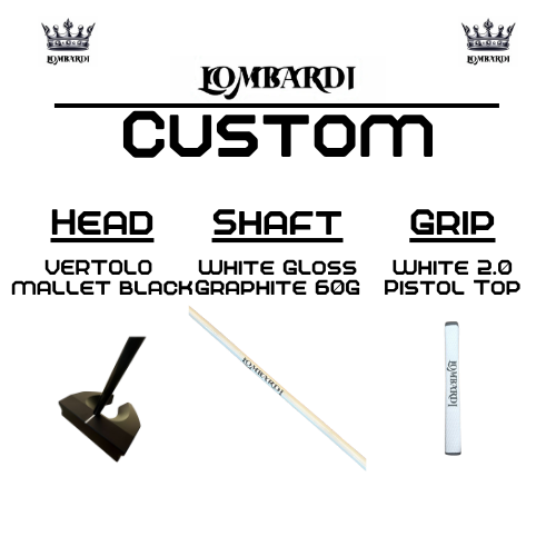 Lombardi Golf Custom Black Vertolo Mallet Golf Putter