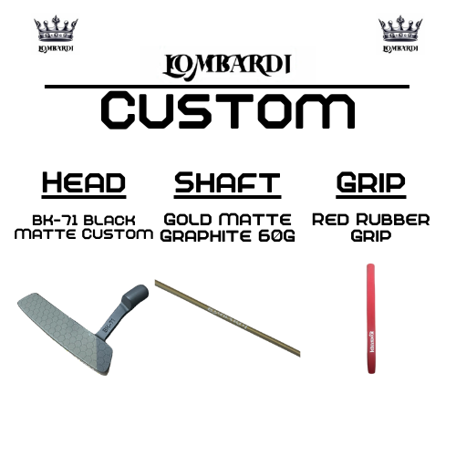 Lombardi Golf Custom Black Matte BK-71 Blade Golf Putter