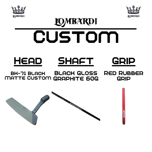 Lombardi Golf Custom Black Matte BK-71 Blade Golf Putter