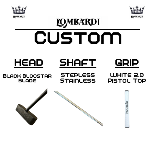 Lombardi Golf Custom Black Blocstar Blade Golf Putter