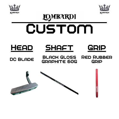 Lombardi Golf Custom Silver DC Blade Golf Putter