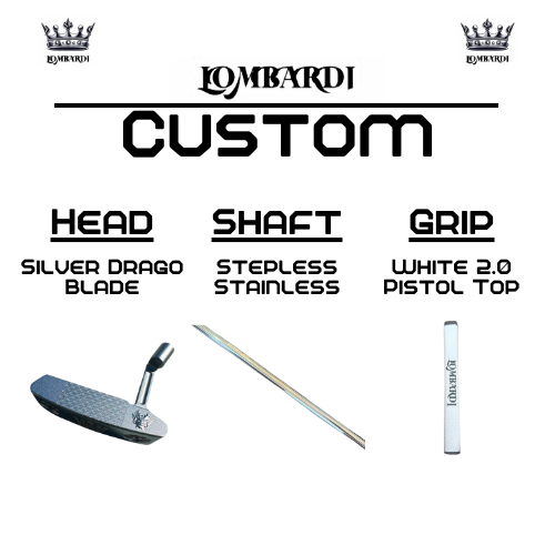 Lombardi Golf Custom Silver Drago Blade Golf Putter