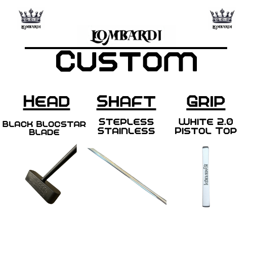 Lombardi Golf Custom Black Blocstar Blade Golf Putter