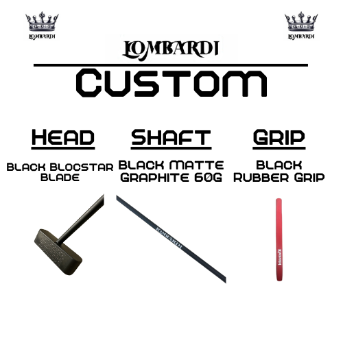 Lombardi Golf Custom Black Blocstar Blade Golf Putter