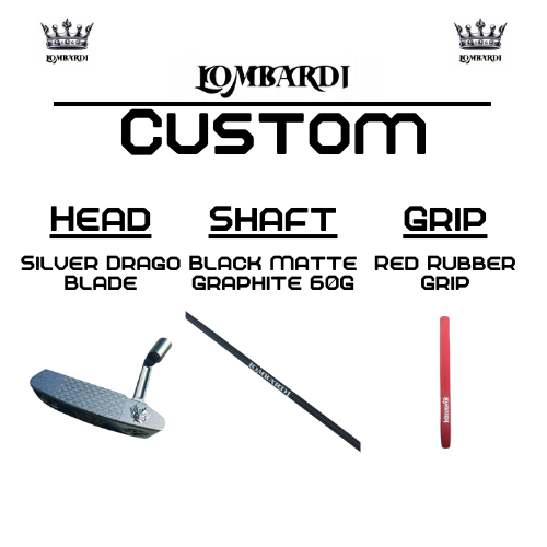 Lombardi Golf Custom Silver Drago Blade Golf Putter