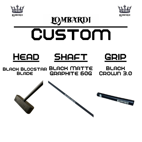 Lombardi Golf Custom Black Blocstar Blade Golf Putter