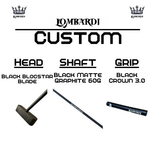 Lombardi Golf Custom Black Blocstar Blade Golf Putter