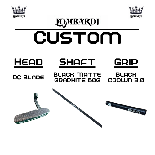 Lombardi Golf Custom Silver DC Blade Golf Putter