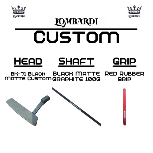 Lombardi Golf Custom Black Matte BK-71 Blade Golf Putter