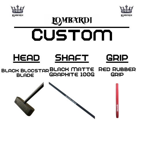 Lombardi Golf Custom Black Blocstar Blade Golf Putter