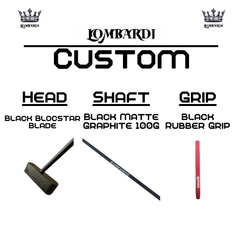 Lombardi Golf Custom Black Blocstar Blade Golf Putter