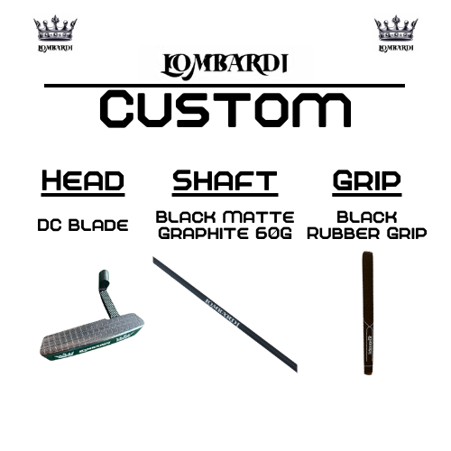 Lombardi Golf Custom Silver DC Blade Golf Putter