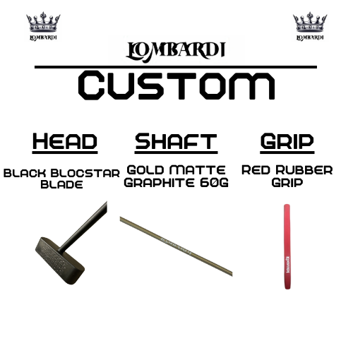 Lombardi Golf Custom Black Blocstar Blade Golf Putter
