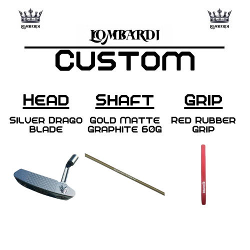 Lombardi Golf Custom Silver Drago Blade Golf Putter