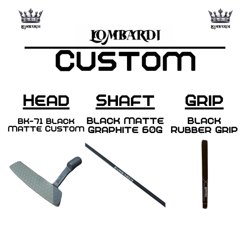Lombardi Golf Custom Black Matte BK-71 Blade Golf Putter