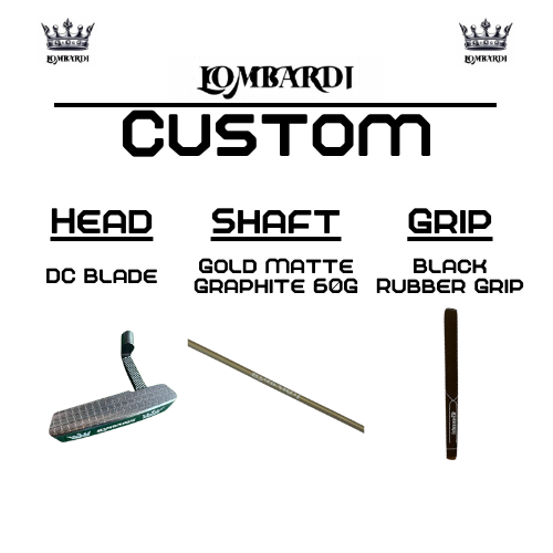 Lombardi Golf Custom Silver DC Blade Golf Putter