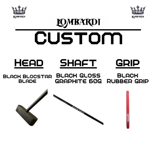Lombardi Golf Custom Black Blocstar Blade Golf Putter