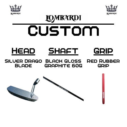 Lombardi Golf Custom Silver Drago Blade Golf Putter