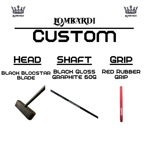 Lombardi Golf Custom Black Blocstar Blade Golf Putter