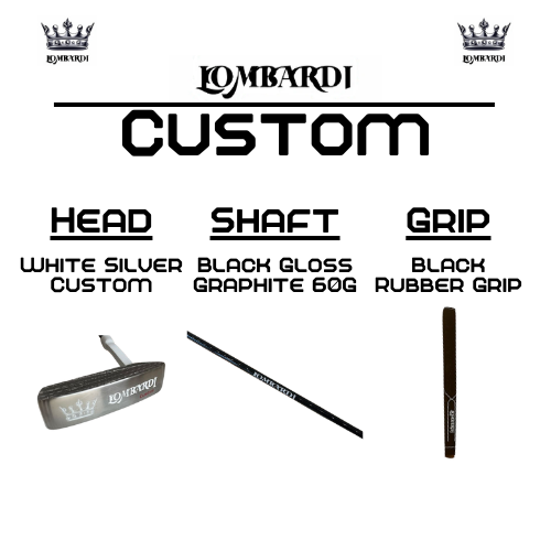 Lombardi Golf Custom Silver DC Blade Golf Putter
