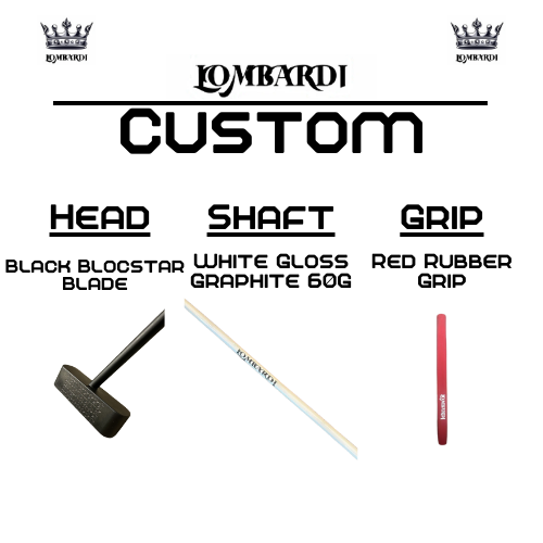 Lombardi Golf Custom Black Blocstar Blade Golf Putter
