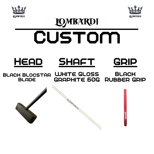 Lombardi Golf Custom Black Blocstar Blade Golf Putter