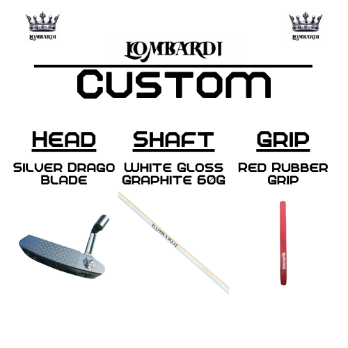 Lombardi Golf Custom Silver Drago Blade Golf Putter
