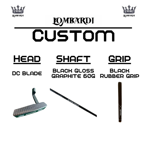 Lombardi Golf Custom Silver DC Blade Golf Putter