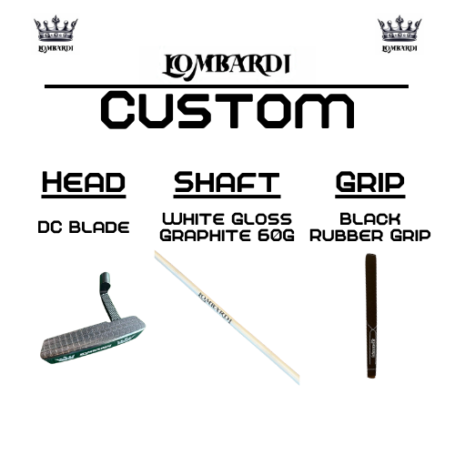Lombardi Golf Custom Silver DC Blade Golf Putter
