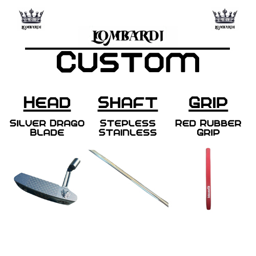 Lombardi Golf Custom Silver Drago Blade Golf Putter